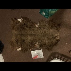 100% Shetland Sheepskin Pelt Dog Bed